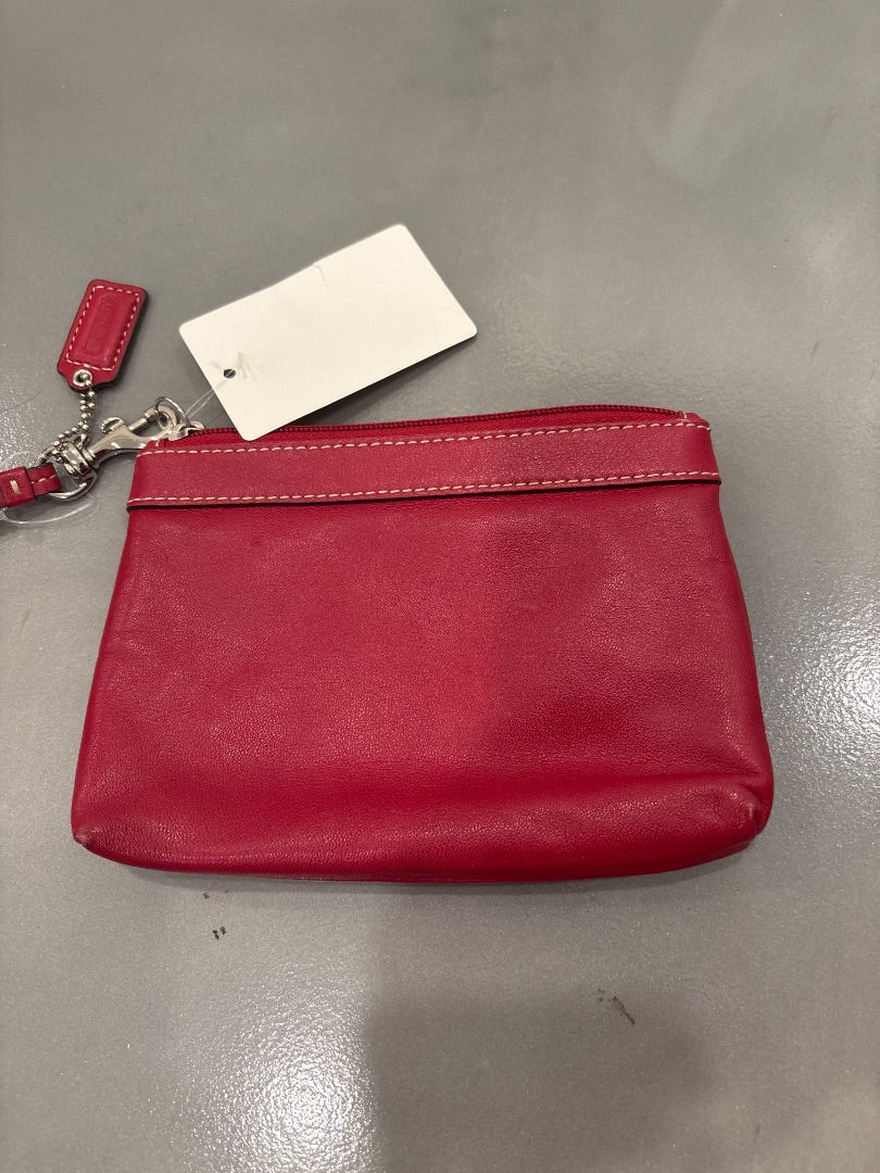 Coach Clutch, Red, One Size, Used - Good