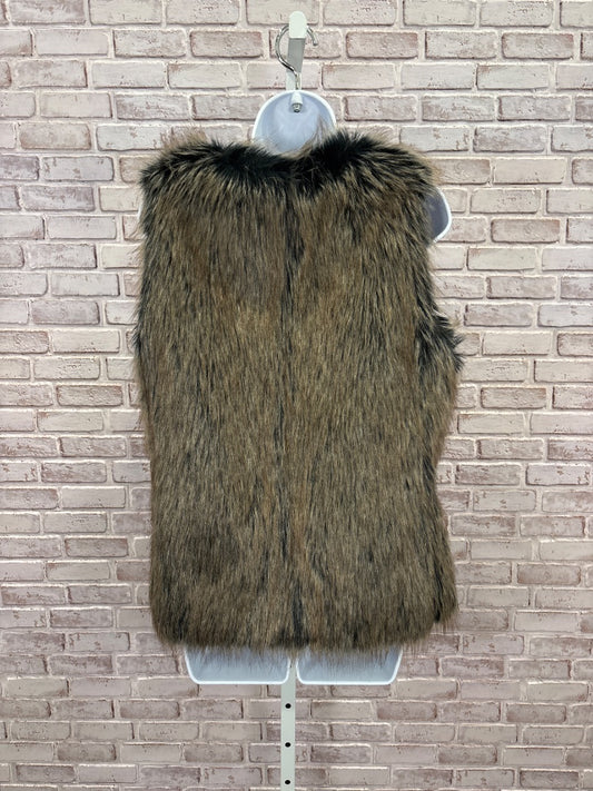 Banana Republic Vest, Brown faux fur, Small, Used - Good