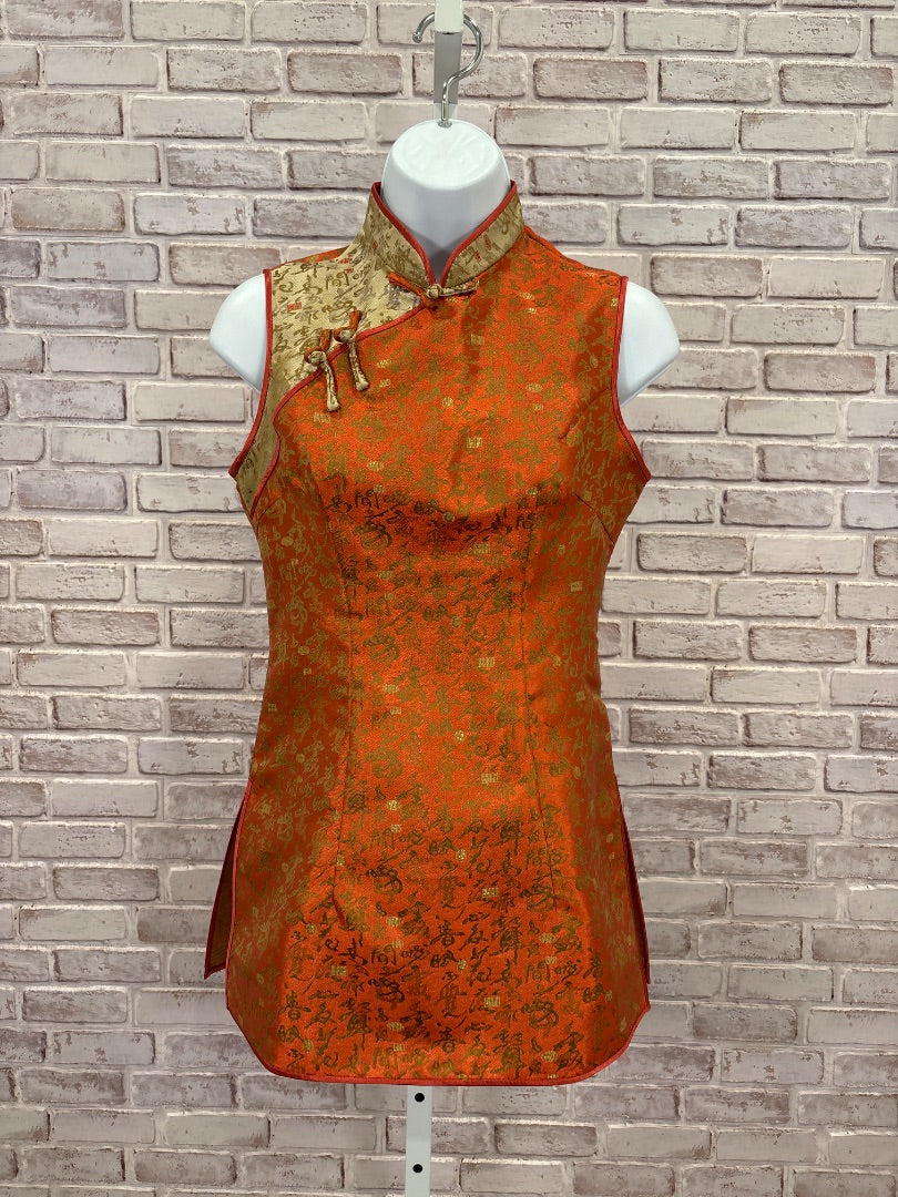 Various Shirt, Orange multi, Medium, Used - Good