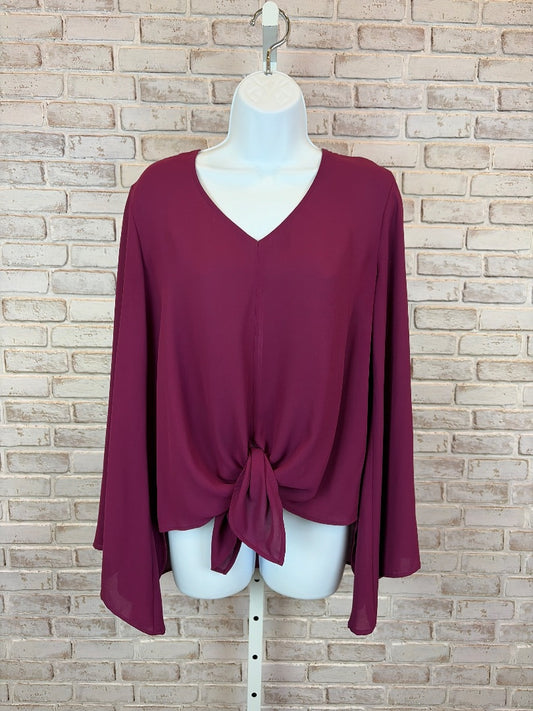 Karen Kane Shirt, Purple, Small, Used - Good