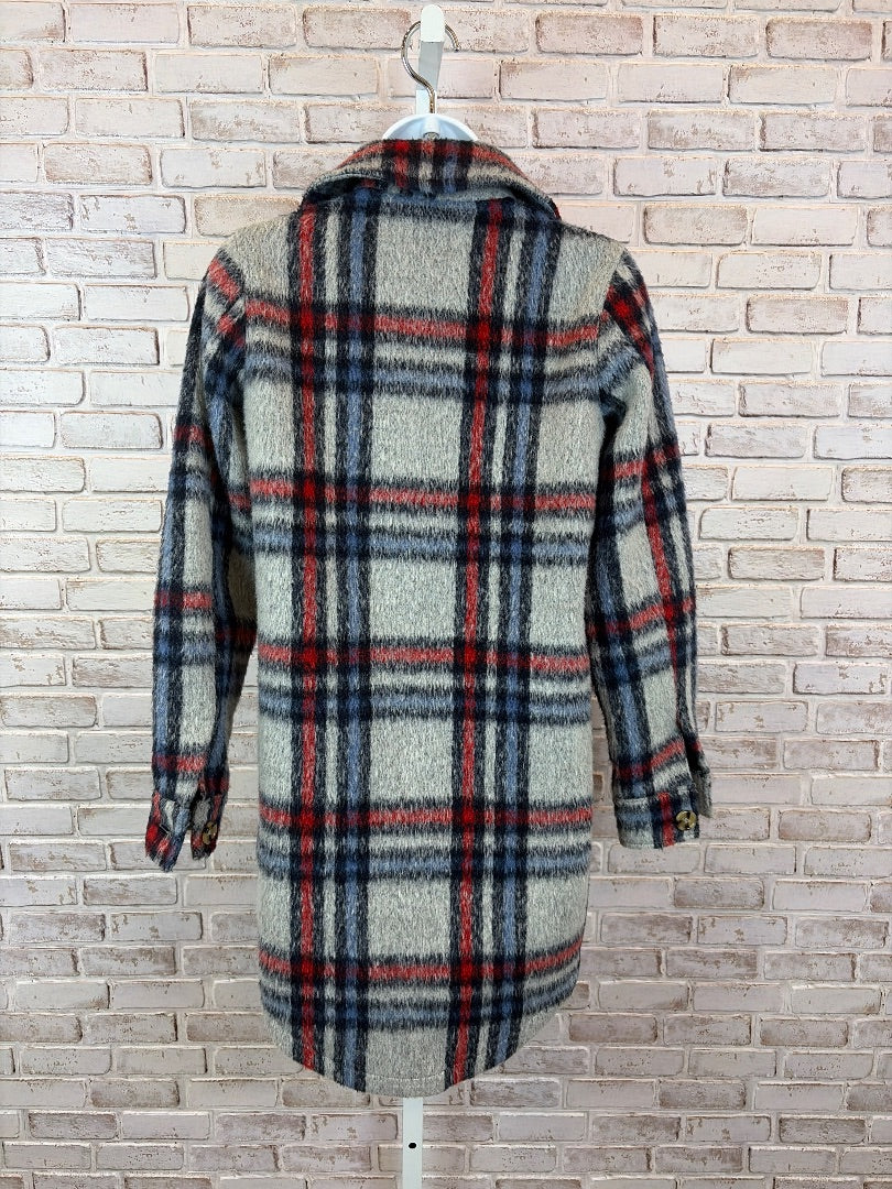 Coffee Shop Jacket, Multi plaid, XXS, Used - Good