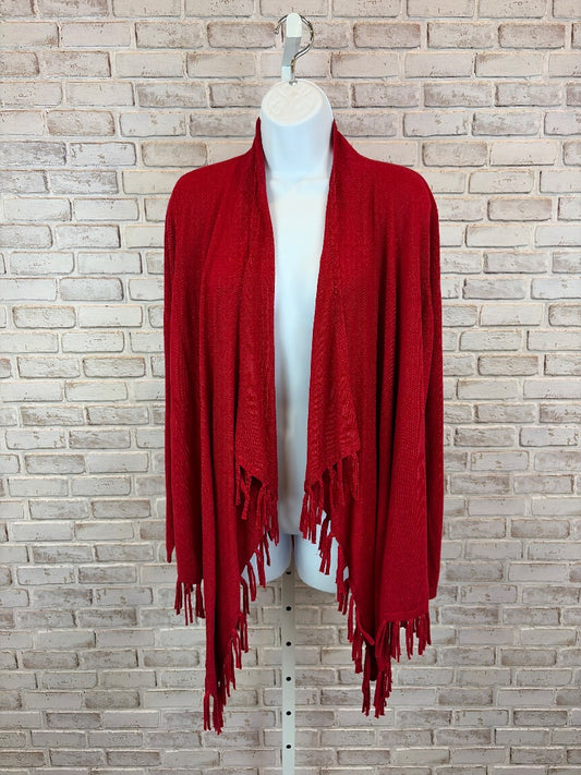 Chicos Cardigan, Red, 1, Used - Good