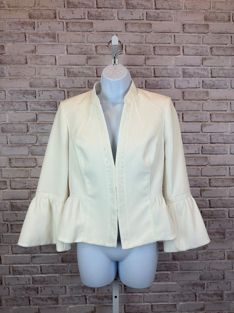 White House Black Market Blazer, White, 4, Used - Good