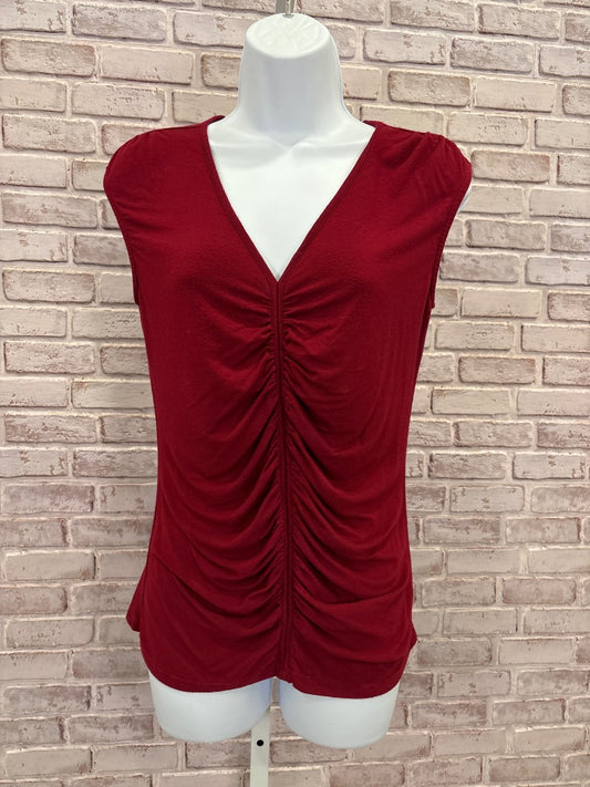 Adrianna Papell Shirt, Maroon, Small, Used - Good