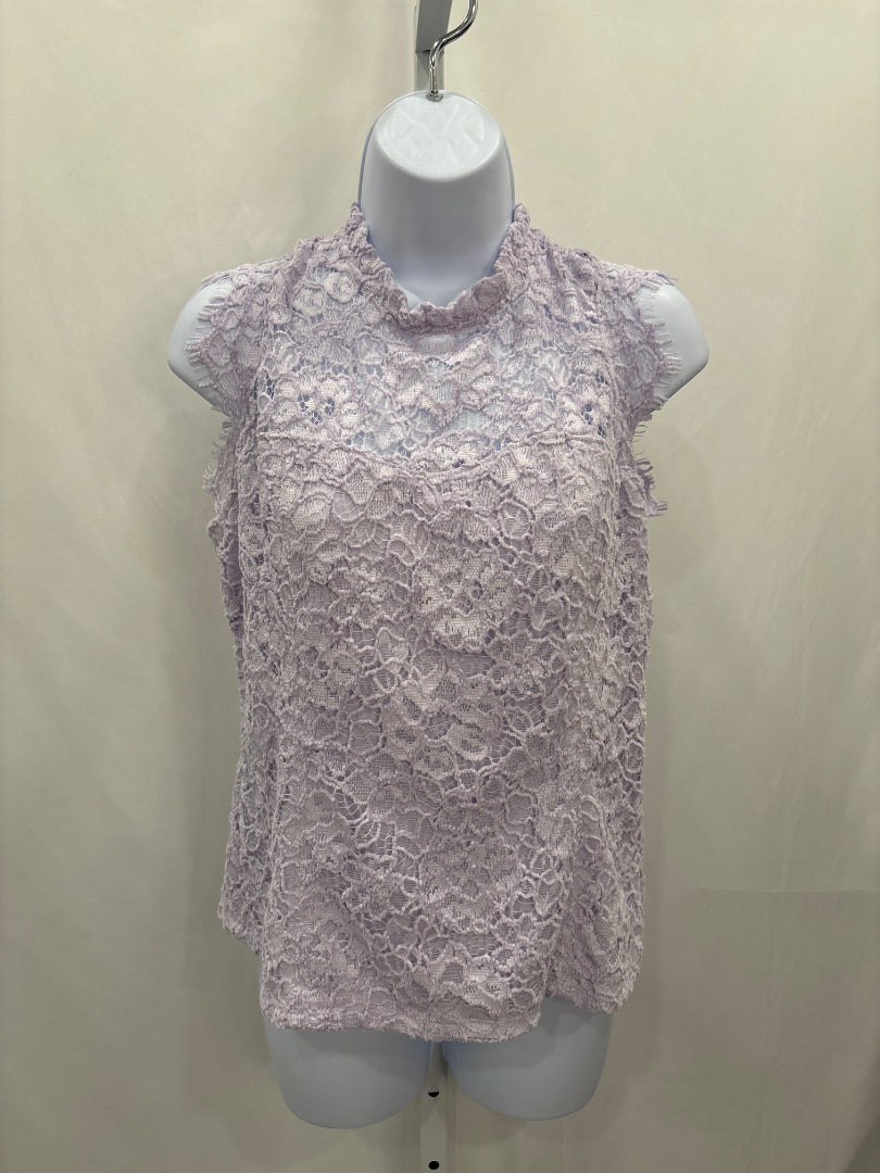 White House Black Market Shirt, Lavender, Large