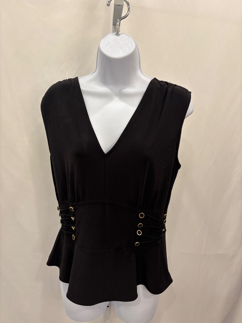 White House Black Market Shirt, Black, Medium