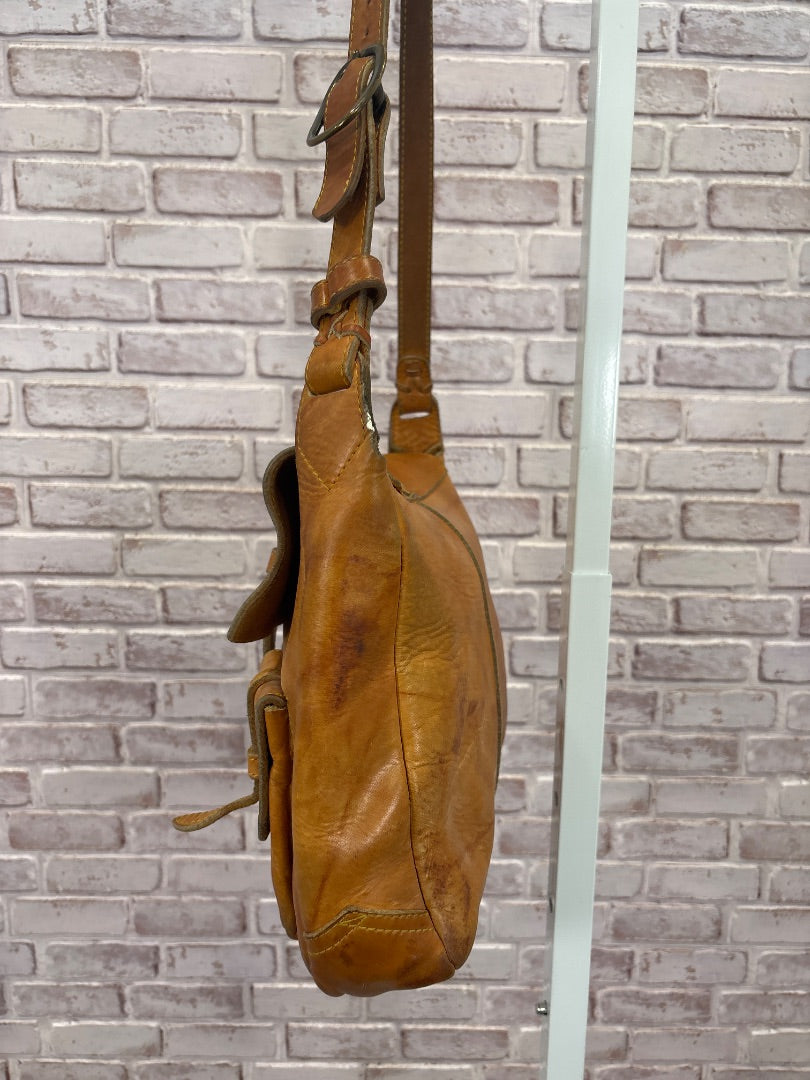 Frye Crossbody, Tan Leather, One Size, Used - Fair