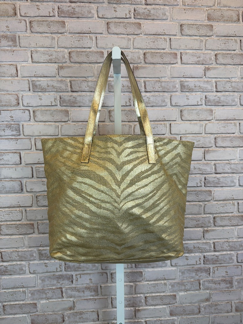 Michael kors Tote, Gold animal, One Size, Used - Good