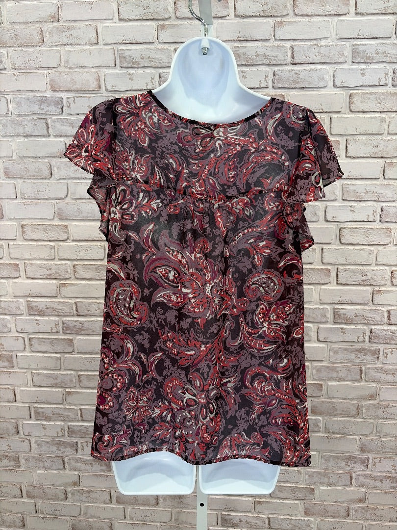 Loft Shirt, Purple multi, Medium, Used - Good