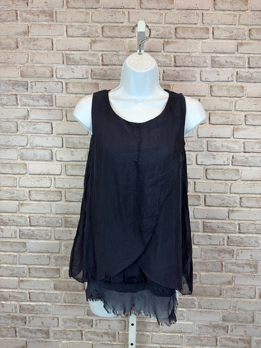 Tina Stephens Tank, Navy, One Size, Used - Good