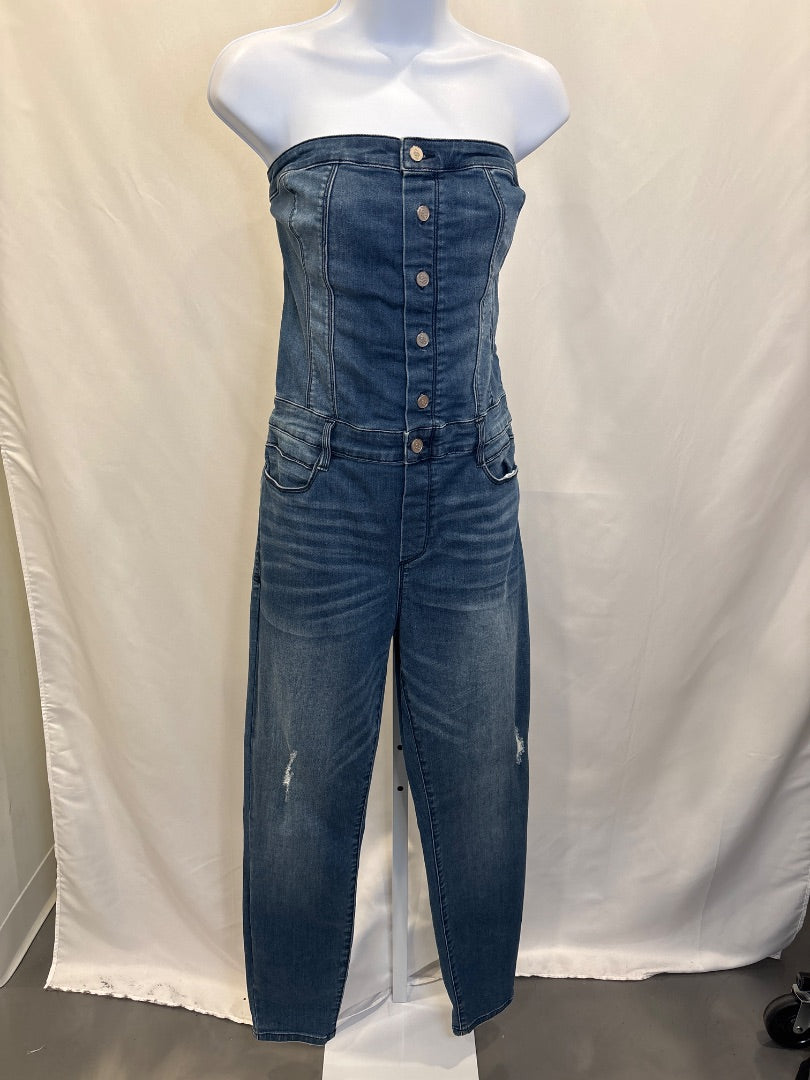 Bebe Jumpsuit, Denim, Large, Used - Excellent