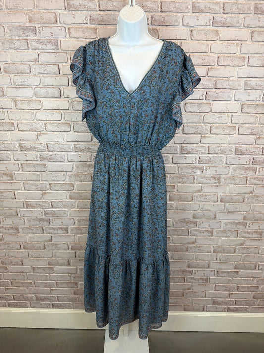 Max Studio Dress, blue multi, Medium, Used - Good