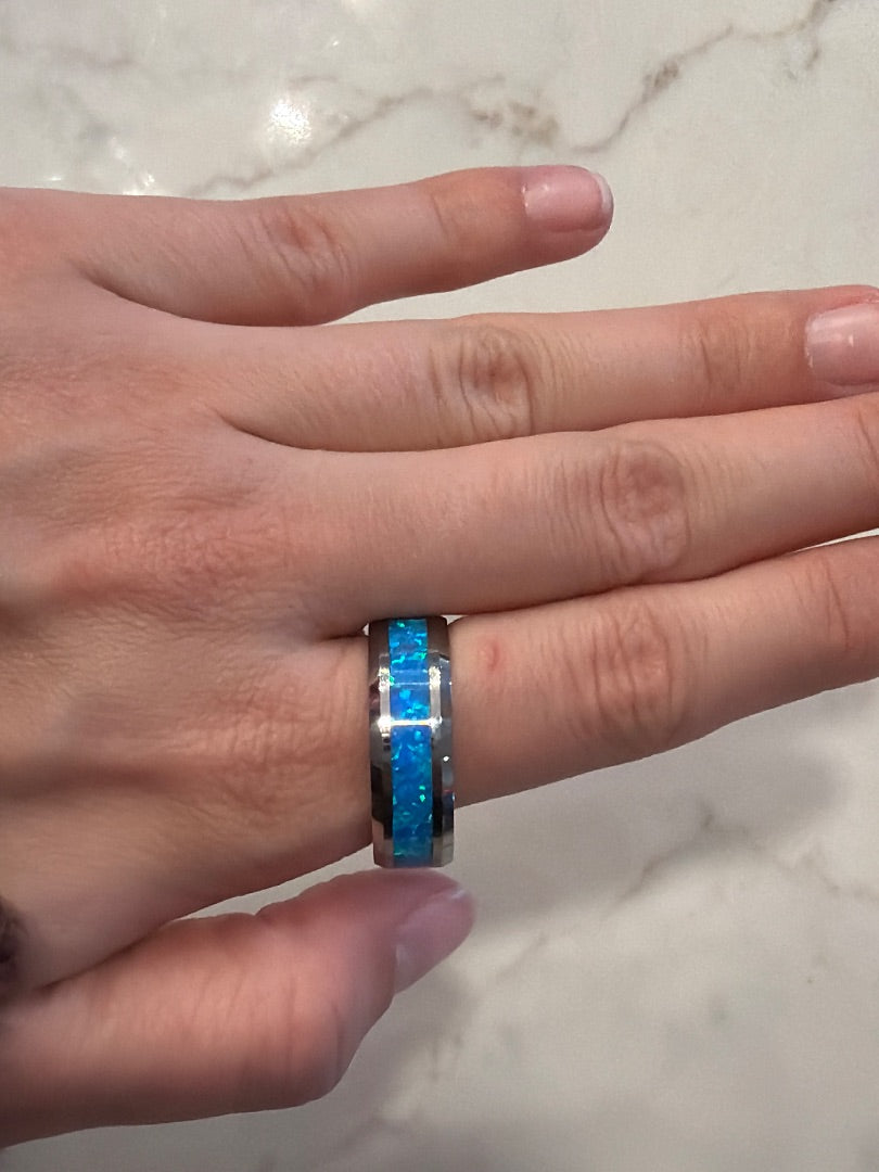 Various Ring, Silver/blue, 12, Used - Good