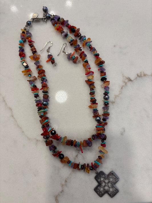 Various Matching Jewelry Set, Multi, One Size, Used - Good