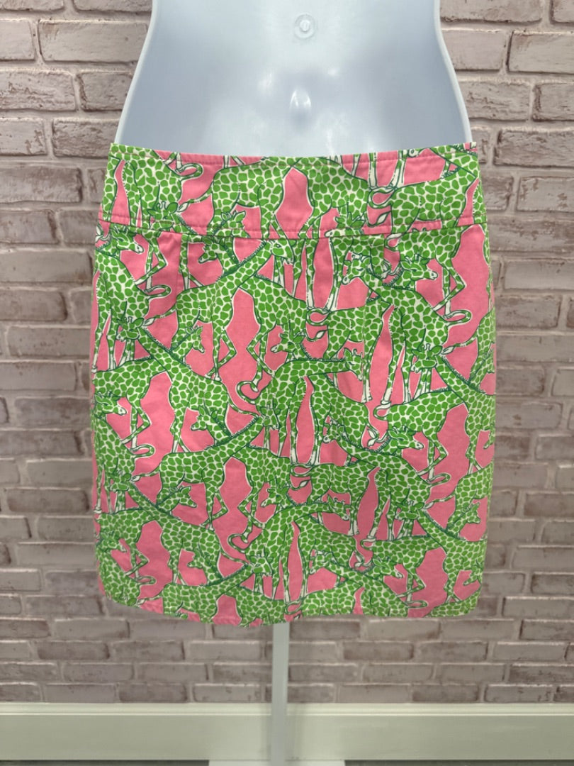 Lily Pulitzer skirt, Green/pink, Small/2, Used - Good
