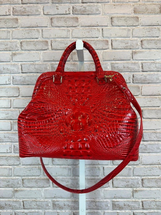 Brahmin Bag - Handbag – Brahmin Bristol Satchel Handbag, Red, One Size, Used - Excellent