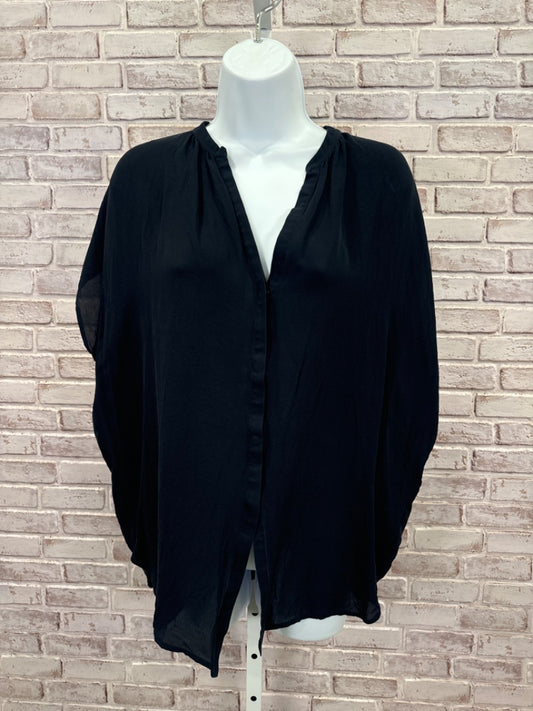 Vince Silk Shirt, Navy, Large, Used - Good