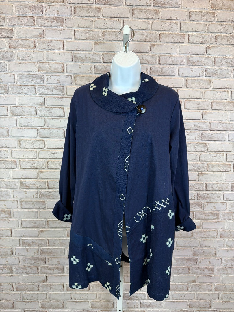 Various Jacket, navy/white, Small, Used - Good