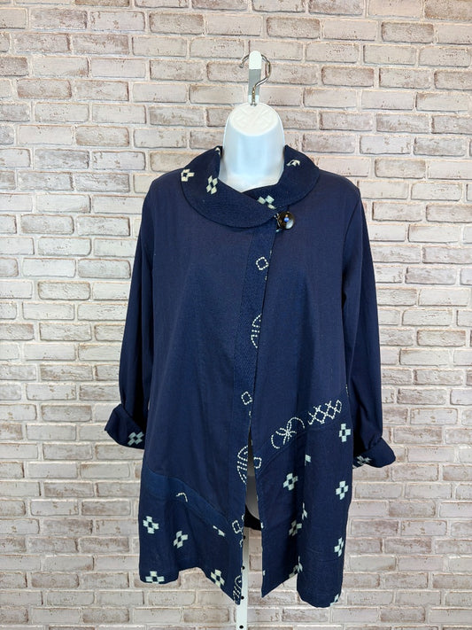 Various Jacket, navy/white, Small, Used - Good