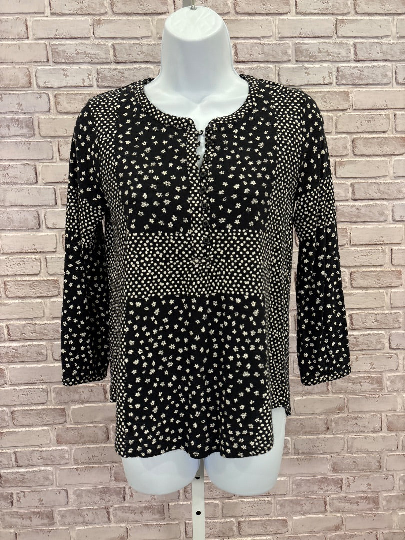 Lucky Brand Shirt, Black/off white, XS, Used - Good