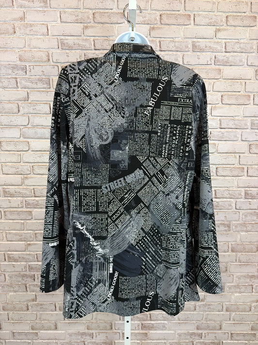 Joseph Ribkoff Blazer, black/white, 8, Used - Good