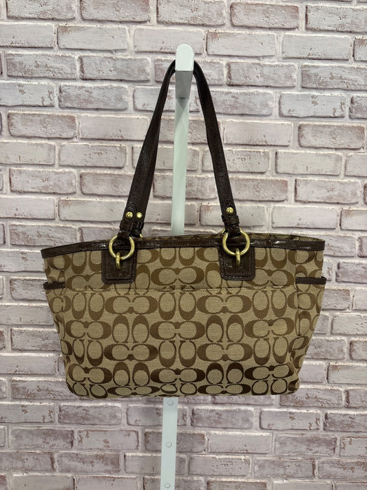 Coach Handbag, Brown monogram, One Size, Used - Good