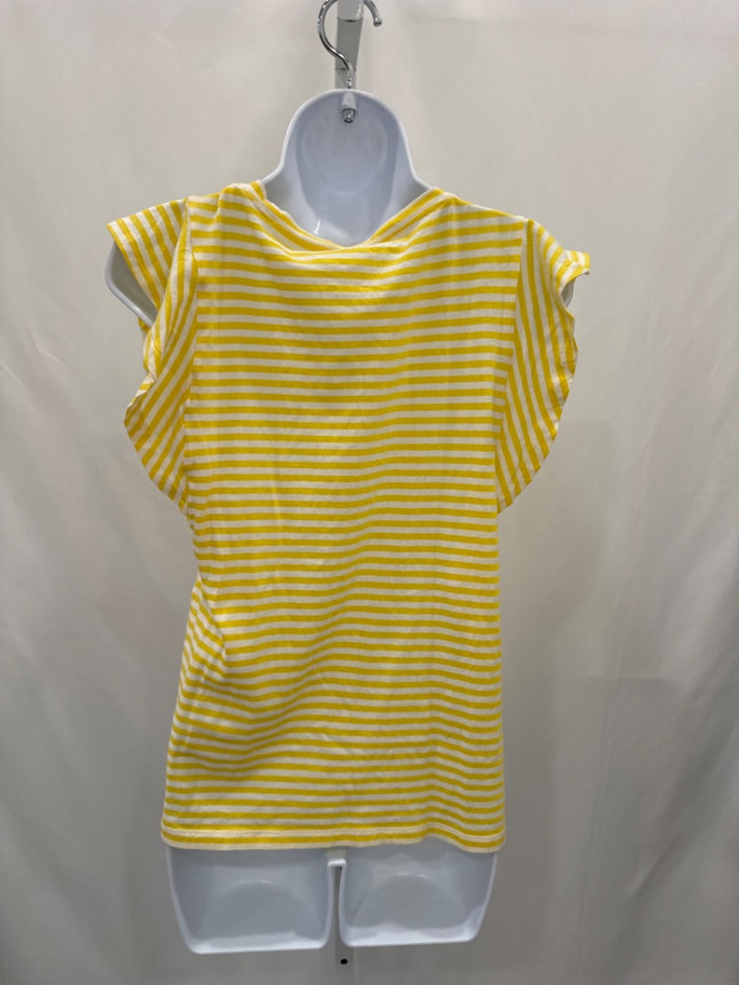 Cabi Shirt, Yellow/white stripes, Small
