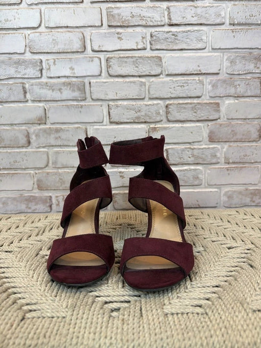 Kelly & Katie Heels – Maroon, Size 6.5 – Fair Condition