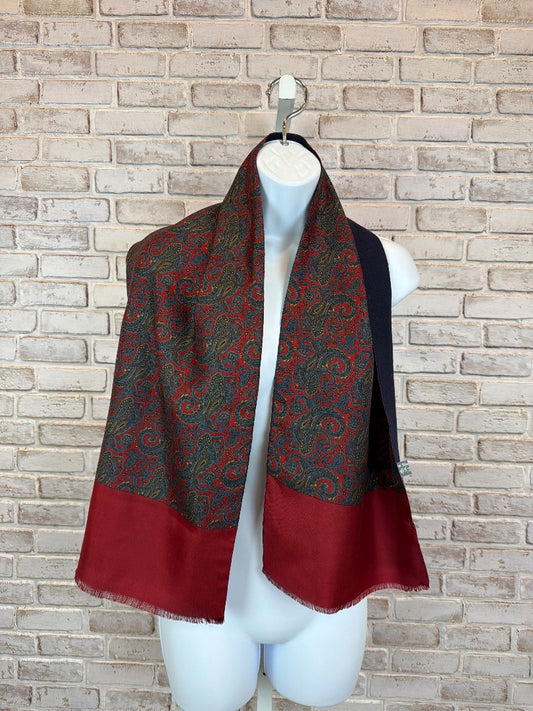 The Man’s Shop Scarf, red/navy, One Size, Used - Good