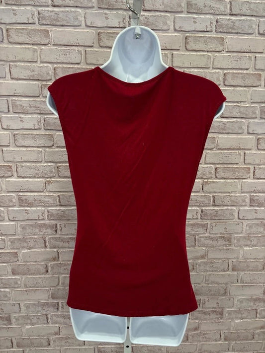 Adrianna Papell Top - Shirt – Adrianna Papell Shirt, Maroon, Small, Used - Good