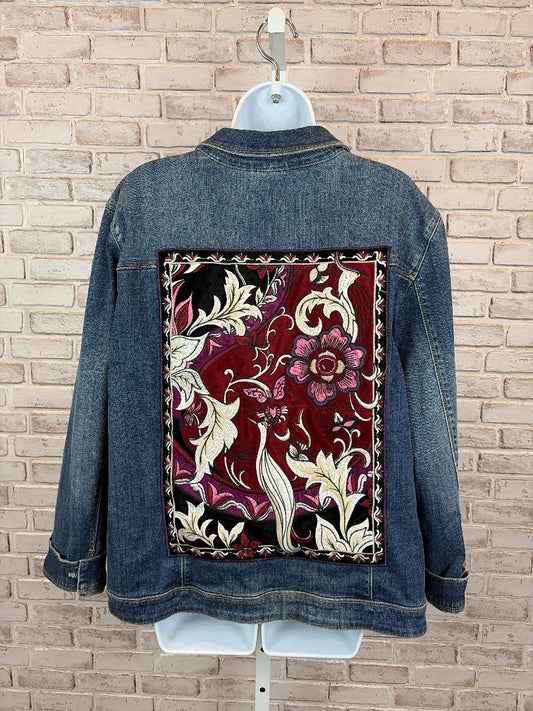 Chicos Denim Jacket, Denim multi, 20, Used - Good