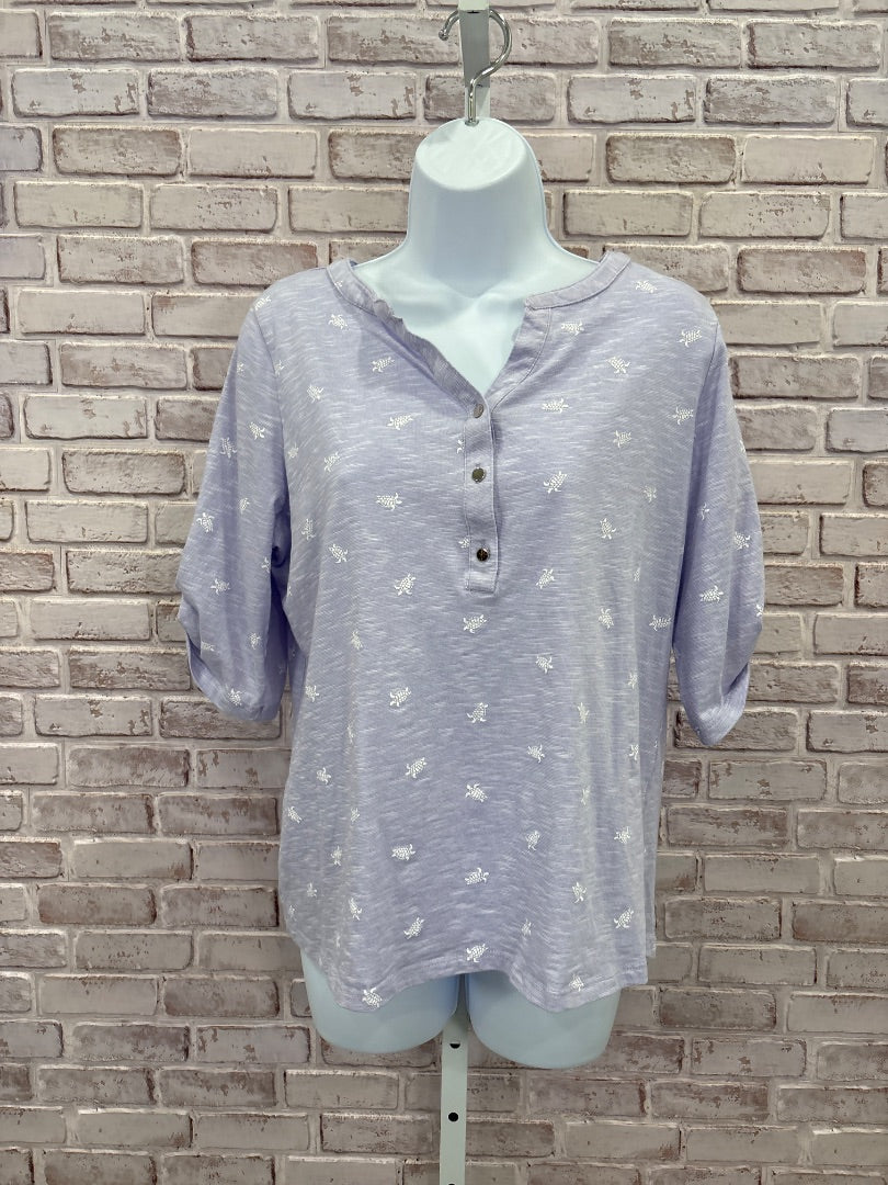 Emily Daniels Shirt, Purple, XL, Used - Good