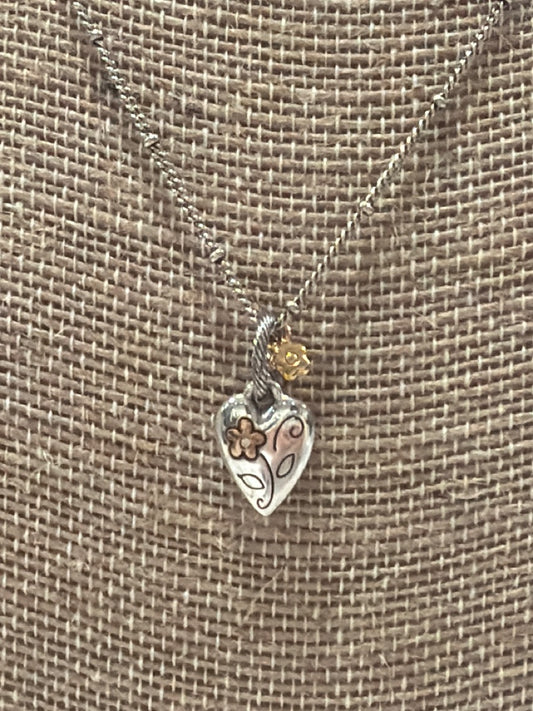 Brighton Necklace, silver/gold, One Size, Used - Good