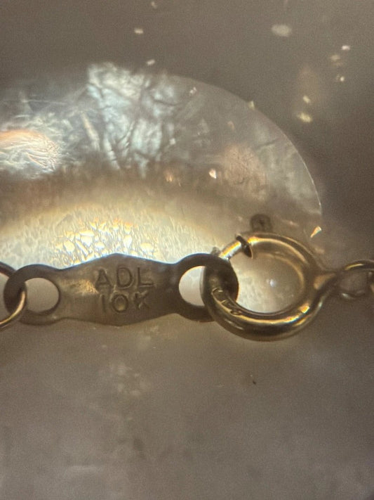 Various 10k Gold Necklace – Gold/Blue – Size One Size – Excellent Condition