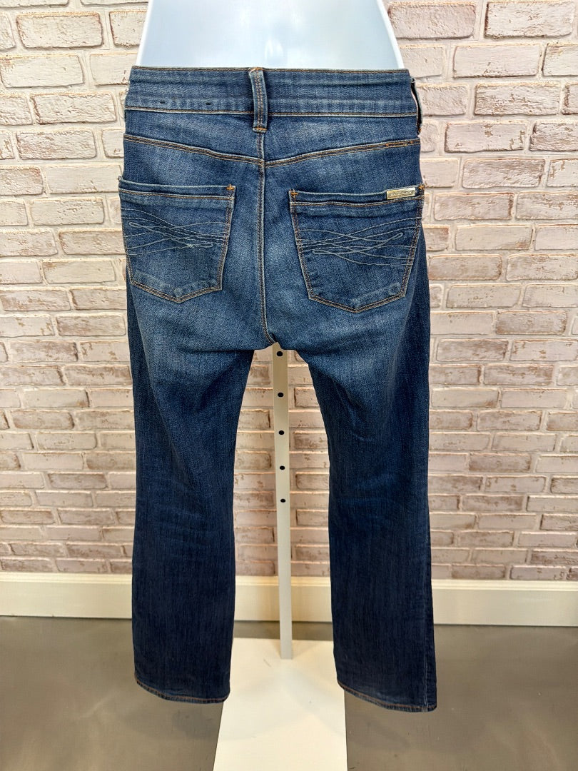 White House Black Market Bootleg Jeans, Denim, 00, Used - Good