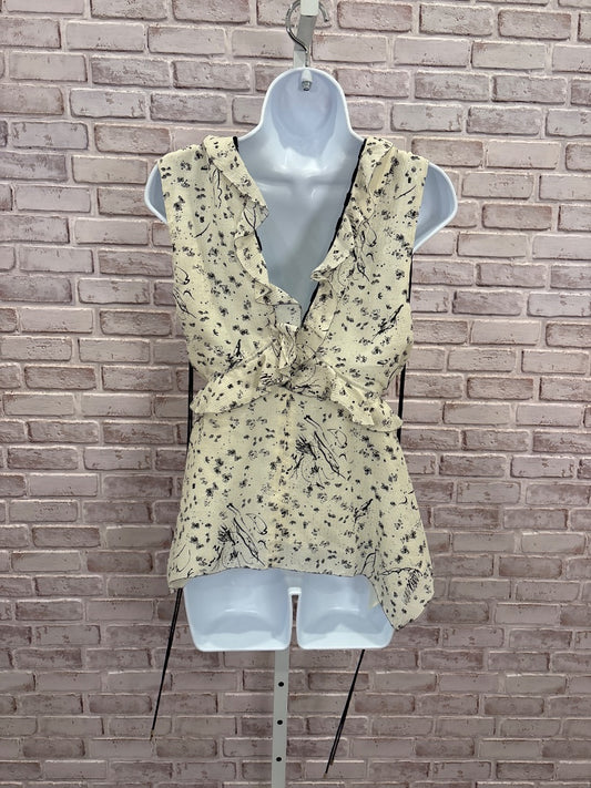 Derek Lam Shirt, Cream/black, Derek Lam, Used - Good