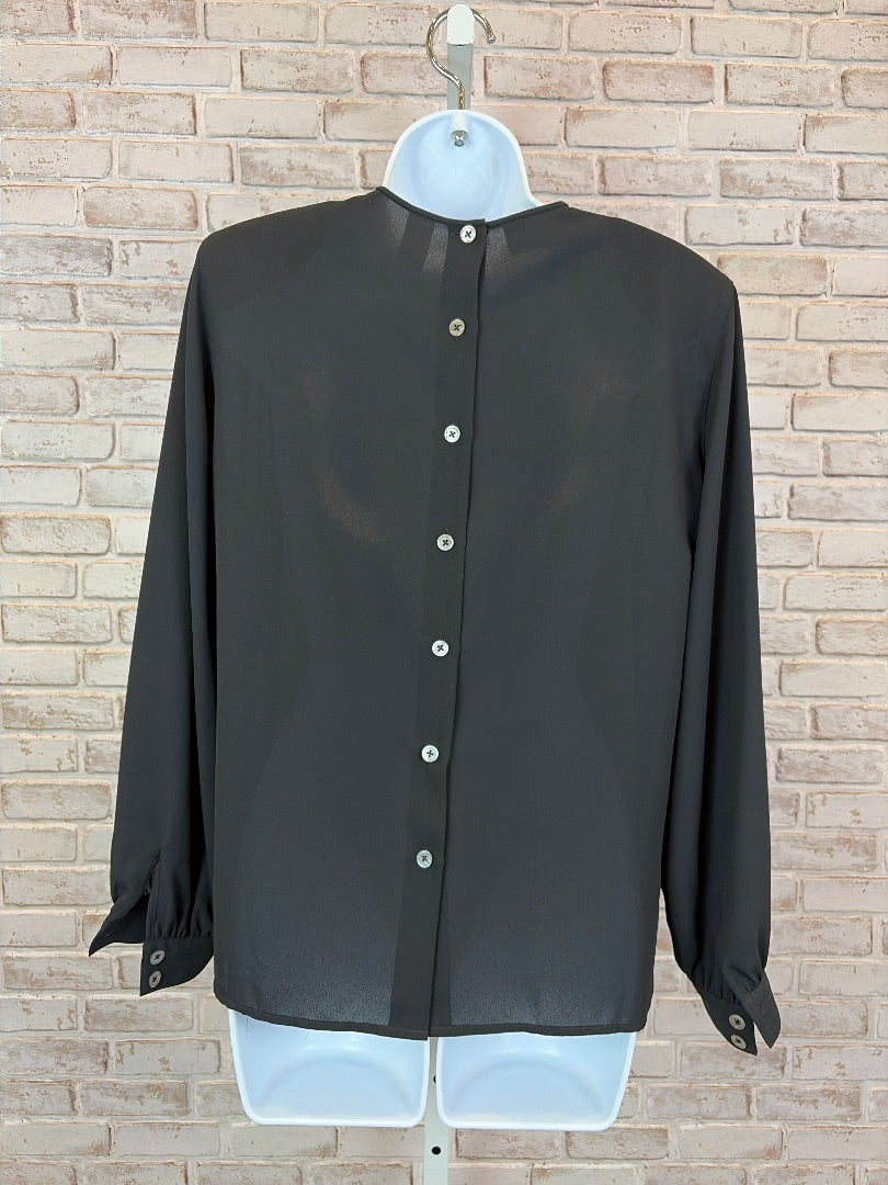 Liz Claiborne Shirt, Black, 6, Used - Good