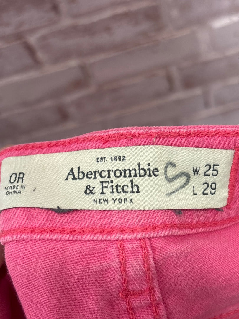 Abercrombie Jeans, Pink, Small/25, Used - Good