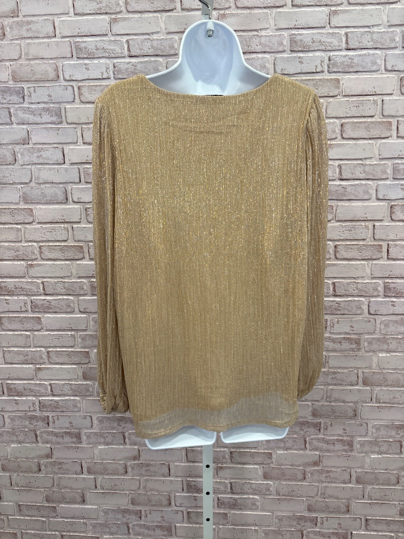 Nine West Shirt, Gold, Large, Used - Good