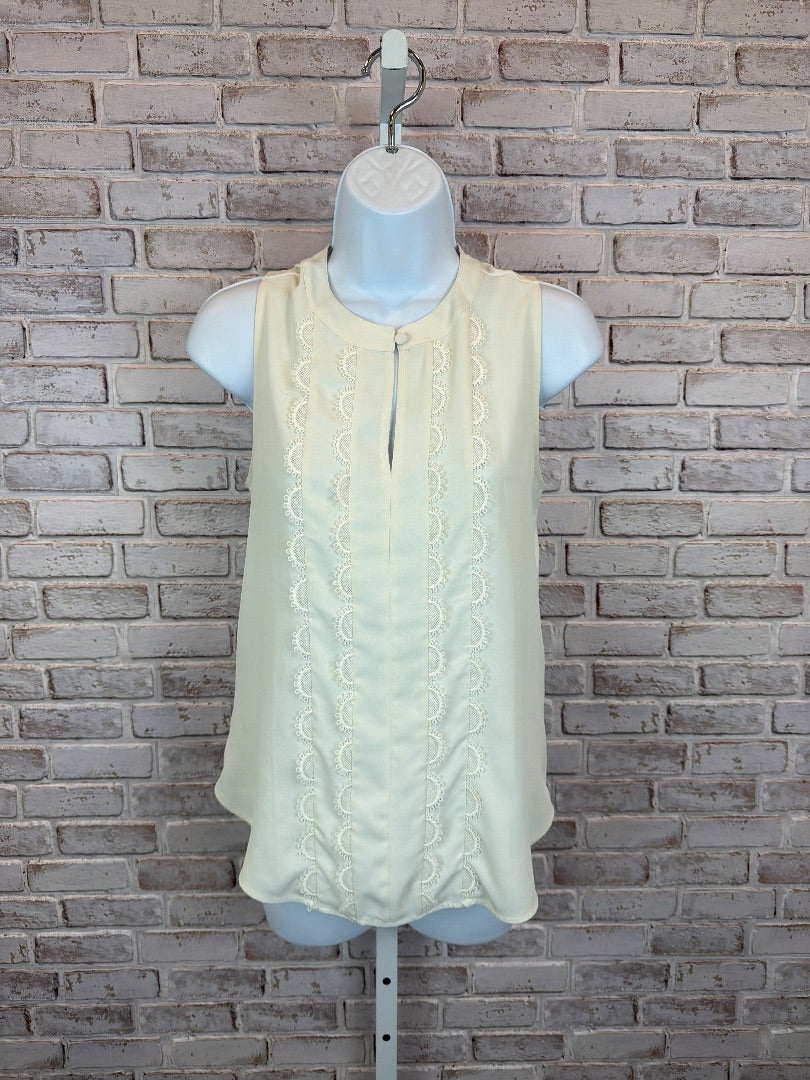 Ann Taylor Shirt, White, XS, Used - Good