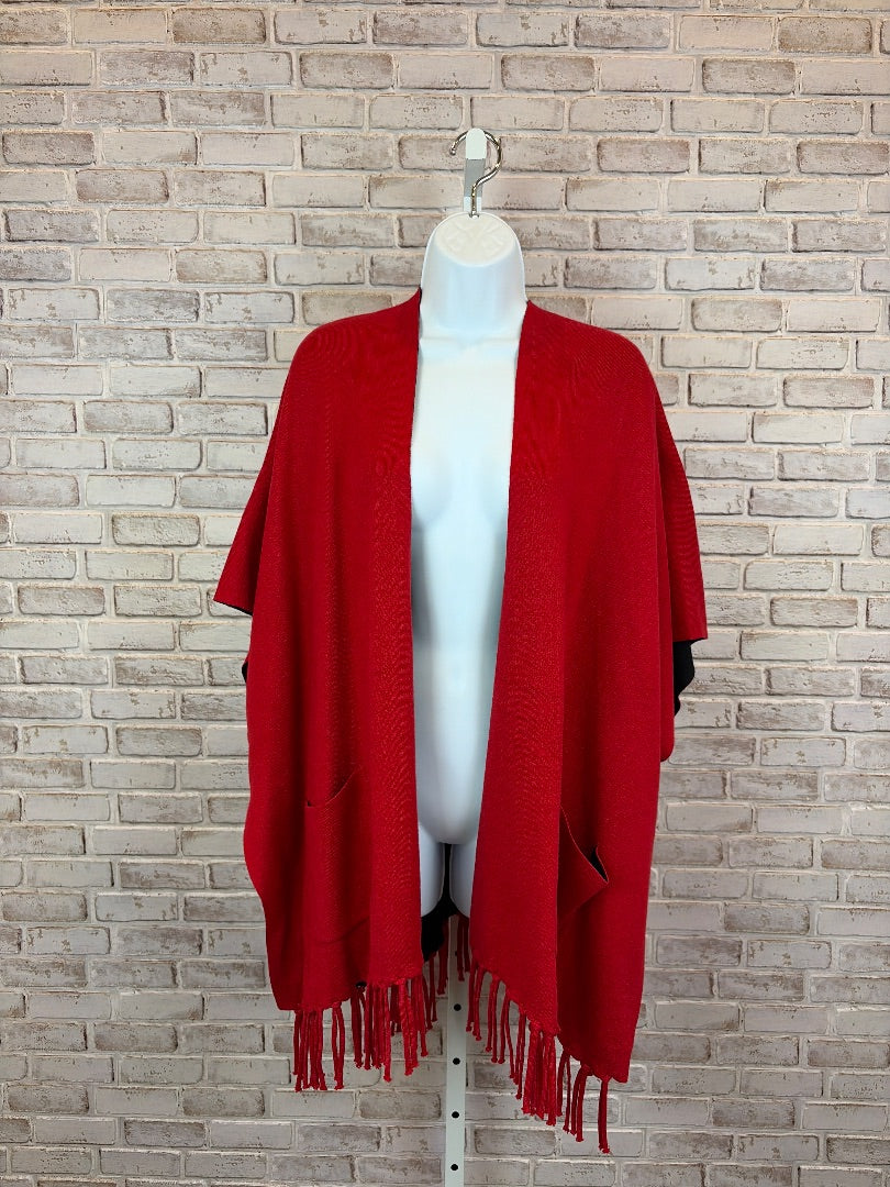 Chicos Duster, Red/black, New With Tags
