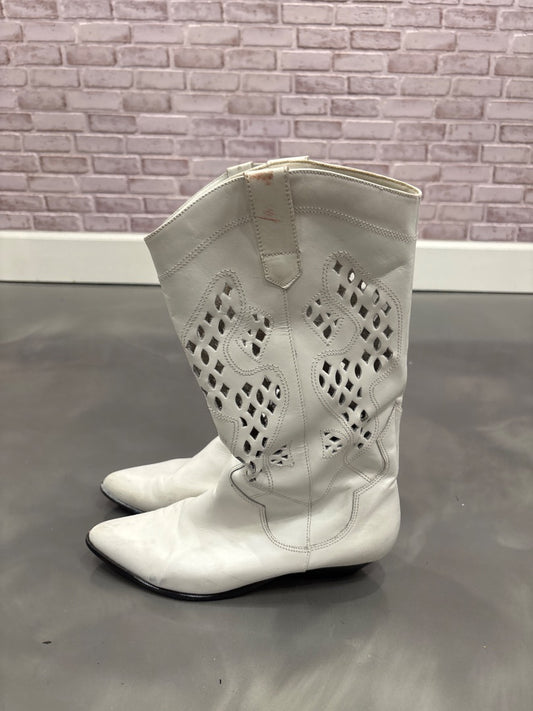 Mister shoes Cowgirl boots, White, 10, Used - Good