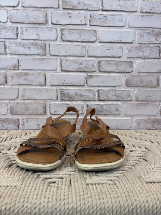 Ecco Sandals Women – Bronze, Size 37 – Good Condition