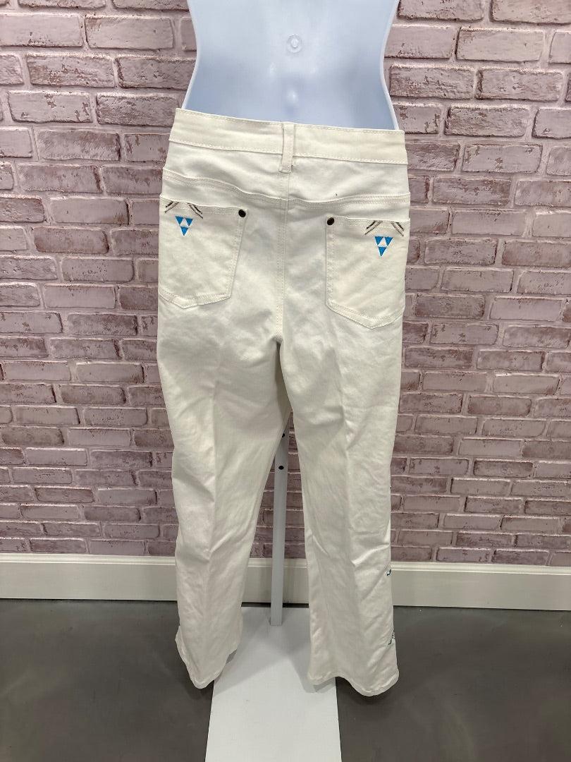Midnight velvet Pants, White, XL/16, Used - Good
