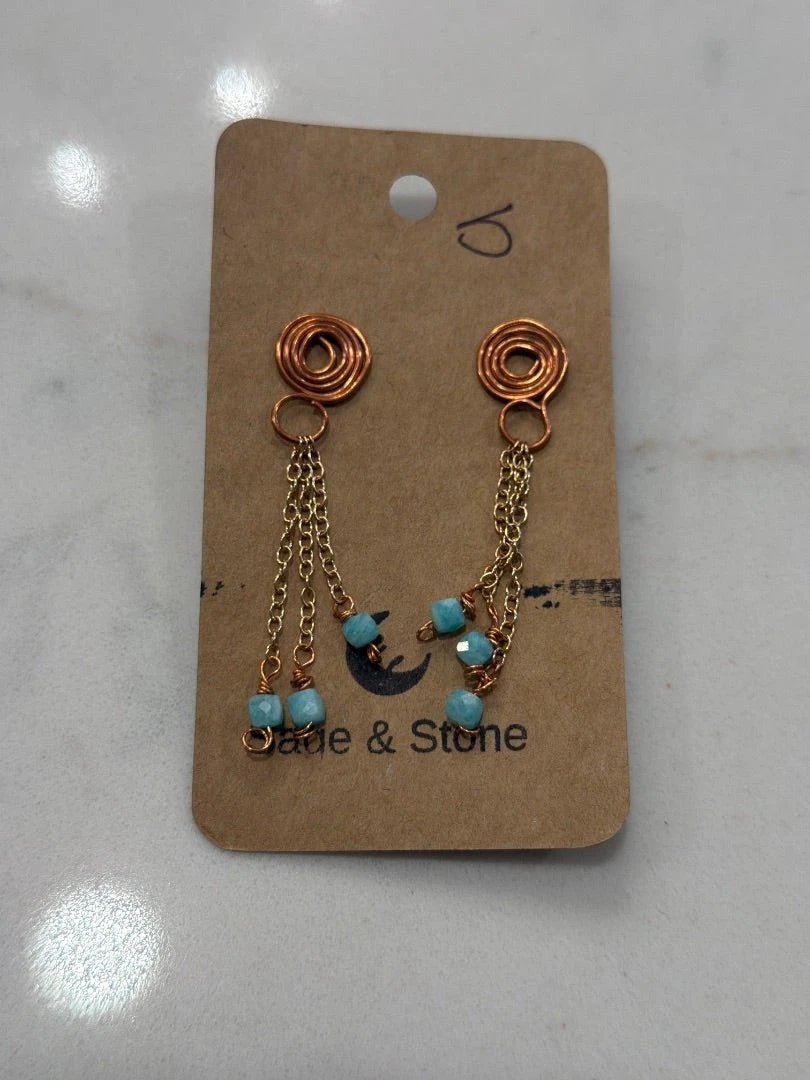 Sage & Stone Earrings – Turquoise – Size One Size – Used Excellent