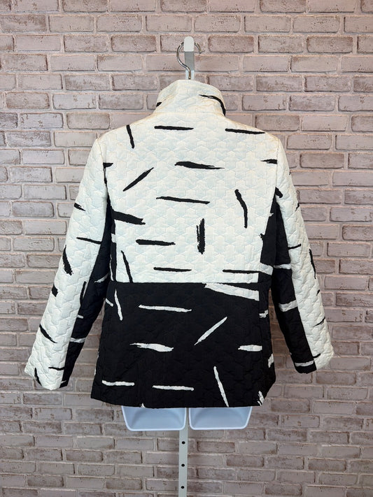 Minkas Jacket, Black/white, Large, Used - Excellent