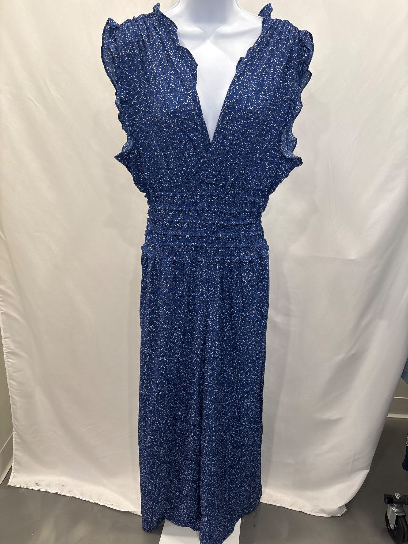 Max studio Jumpsuit, Blue multi, Large