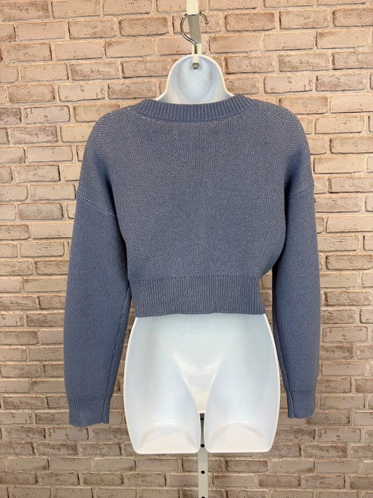 Aeropostale Top - Cardigan – Aeropostale Sweater Cardigan, Blue/white, Small