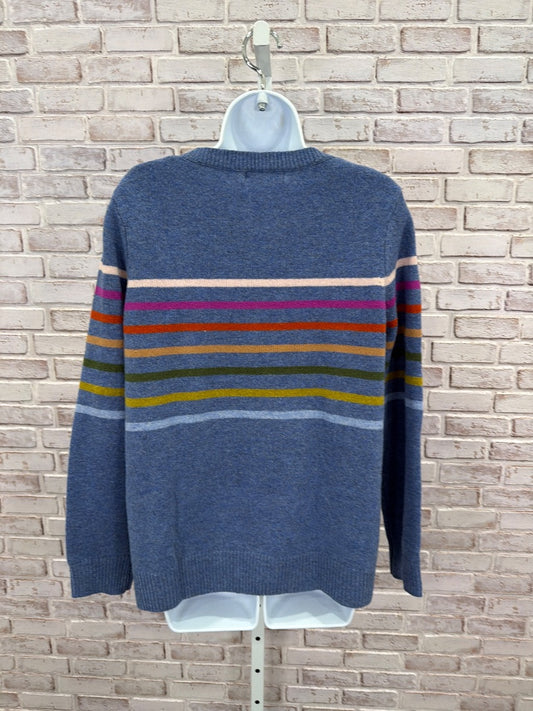 Wool Overs Lambs Wool Sweater, blue multi, Medium, Used - Good