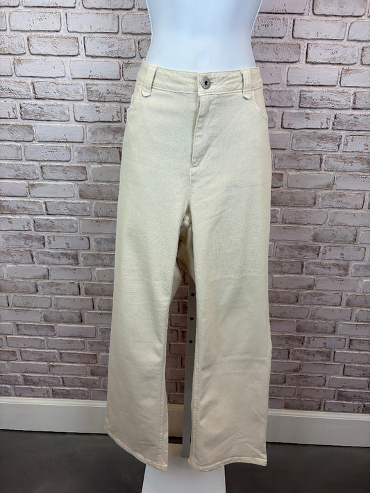 J.Jill Demi Bootcut Ankle Pants, Cream, 16, Used - Good